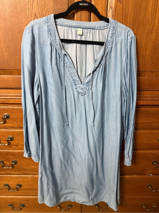 Old Navy Dresses & Skirts - Old Navy Light Blue Denim-Look Tunic Dress -XL
